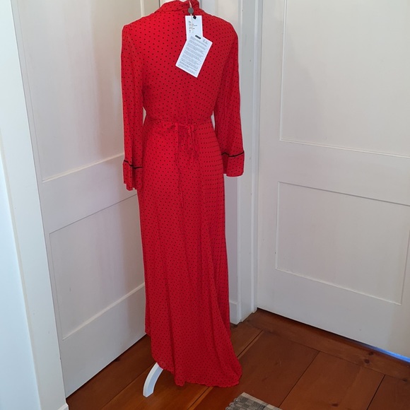 ⭐️New⭐️Ganni Wrap Midi Dress - Picture 3 of 16